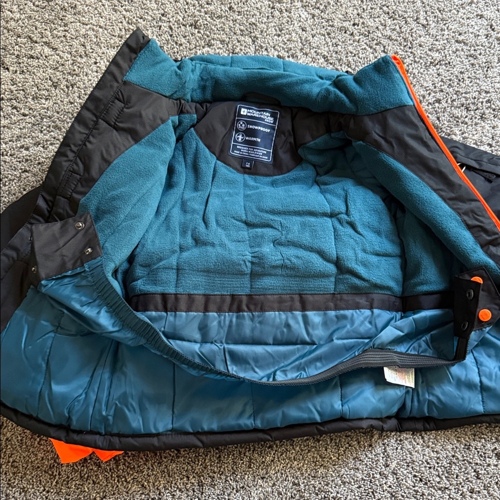 Mountain Warehouse Kids Black Snow / Ski Jacket & Pant Set Boys Size 7-8 - Picture 13 of 16